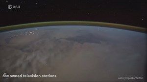 147K views · 2.7K reactions | "Amazing how much lightning can strike our planet in a short time.” British astronaut Tim Peake captured stunning time-lapse video of an electrical storm on Earth from aboard the International Space Station. abc7.la/1TT6TzD | ABC7 | Facebook