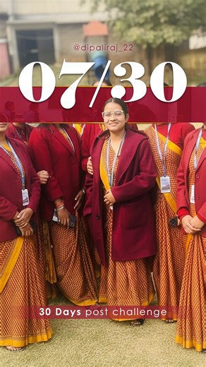 Dipali Raj on Instagram: "Day 7 of my 30 days post challenge #internship #bed #teacher #teachertraining #vlog #reels #relatable #bhagalpuri #bhagalpur #influencer #blogger #relatable #explore #reelinstagram #bihar #india #instagram #instagood #day7 #wednesday"