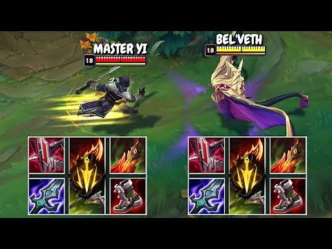 BEL'VETH vs MASTER YI FULL BUILD FIGHTS & Best Pentakills!