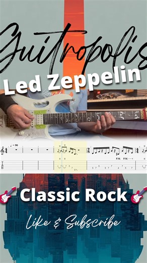 Guitropolis on Instagram: "Learn how to play “The Ocean” by Led Zeppelin on guitar 🎸 In this video, I break down the iconic riffs, rhythm parts, and feel that make this song such a classic. Perfect if you’re looking to level up your classic rock guitar chops 🤘 👉 Full lesson on YouTube — link in bio! #LedZeppelin #TheOcean #GuitarLesson #GuitarTutorial #ClassicRock #RockGuitar #JimmyPage #GuitarPlayer #LearnGuitar #YouTubeGuitar"