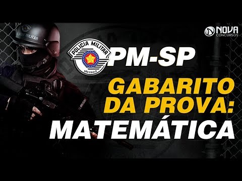 Gabarito da Prova PMSP 2021 / Correção + Comentário de Matemática 🚨