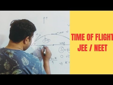 Projectile Motion Time of Flight Formula | JEE Mains NEET | Class 11 Physics