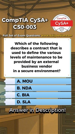 CompTIA CySA+ (CS0-003) Exam-Style Practice Question 2026