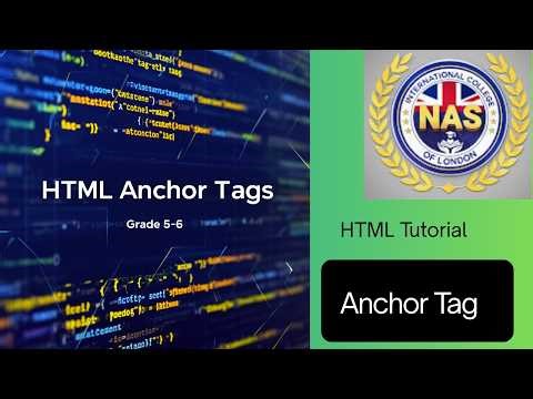 HTML Anchor Tag Explained | HTML Lecture for Beginners | Web Development Basics 💻