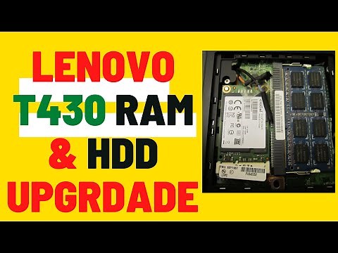 Change or Upgrade RAM in lenovo thinkpad t430 / T420 / T410 / T510 / T520 / T530...