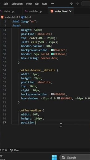 Coffee Machine Animation using Html & CSS #letssurvivecs #coding #programminglanguage #html #css3
