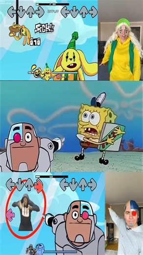 FNF Guys Look! A Birdie! Animation vs real life #fnf #spongebob #titango