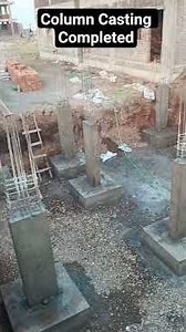 Column Casting Work Done 👍 #civilengineering #shorts #building