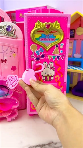 Satisfying With Unboxing Barbie Princess Pink Wardrobe Toy, ASMR Video #shorts