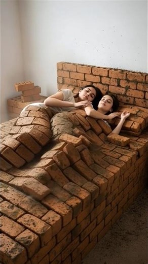 bricks bed 🤗🛏️#shortvideo #viral #shorts