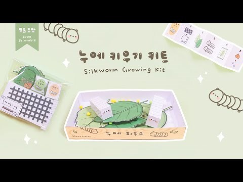 [Paper Play] Silkworm Growing Kit🍃｜Silkworm Growing Kit｜Free Pattern｜FREE PRINTABLE