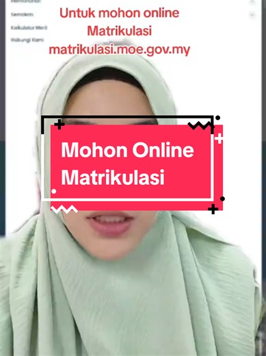 Panduan Daftar Permohonan Matrikulasi 2024