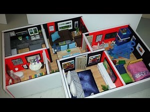 DIY Miniature Dollhouse with HUGE Kids Room