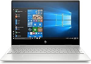 HP Envy x360-15-dr1010nr, 15.6", Touch Screen, Windows 10 Home 64, Intel Core i7, 8GB RAM, 512GB SSD, FHD, Natural Silver