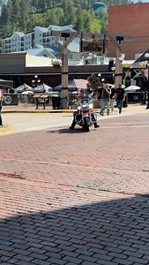 Cool biker at the Sturgis bike week rides through Deadwood SD | ROXOR INFO