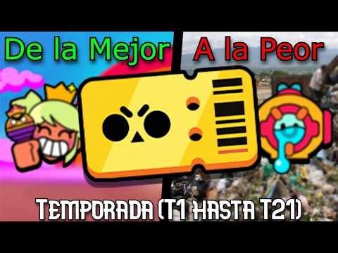 De la peor a la mejor temporada de Brawl Stars. ElTioStars