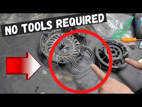 How-To FIX a recoil spring the easy way with no tools at all!