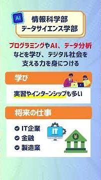 理系学部の学びと卒業後の進路やキャリアパスについて解説 #大学入試