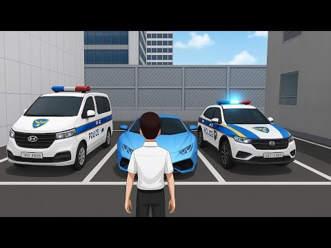 3D Car Class Game | City Traffic & 👮 Vehicles Gameplay😱