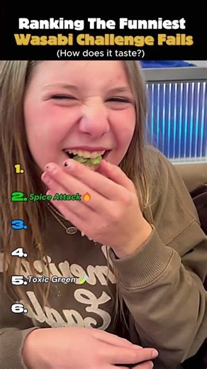 Ranking The Funniest Wasabi Challenge Fails 💀