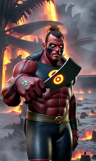 Hellboy vs red hulk #hulk