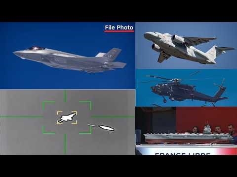 美国空军1架F-35被击中！隐身战斗机实战首次战损！自由法兰西全球第三艘电磁弹射航母。武直21高清图曝光，兔帕奇战力相当可以，日本丑八怪电子战机服役