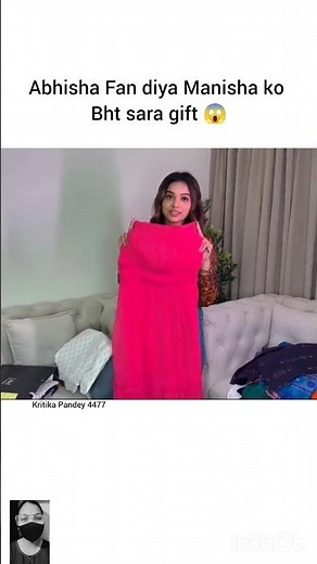 Manisha ko aaya Abhisha fan ka gift 😱#manisharani #abhishekmalhan #abhisha #trendingshorts #shorts