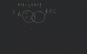 OR Verify (BOC)=(AB)C for given sets using Venn diagram. A-(2.3... | Filo