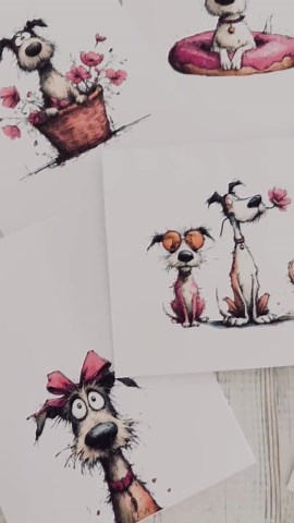 Dog Note Cards,funny Dog Birthday,happy Dog,cute Dog,pet Lovers,funny Dog Note Cards,all Occasion Note Cards. - Etsy