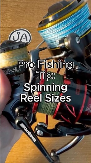 How to choose spinning reel size #fishing #fishingtips #bassfishing #fishingreel