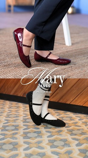 2K views · 35 reactions | Black suede when she’s subtle, red when she’s not. Two Mary Janes, same main character. Explore both the pairs along with the entire collection at a METRO store near you. (METRO, METROShoes, MaryJanes, Shoes, Footwear) | Metro Shoes | Facebook
