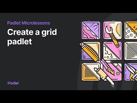 Create a grid padlet