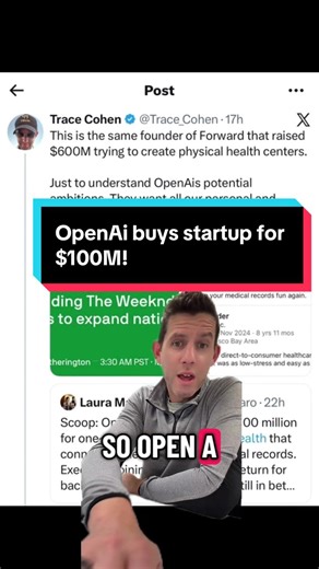 OpenAI spends $100M on health tech startup #vc #tech #startups #ai #investor
