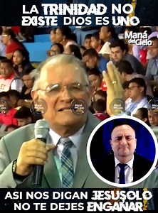 759K views · 11K reactions | No TE DEJES engañar por el DIABLO ni SECTAS FALSAS, la TRINIDAD no EXISTE, Dios es uno y uno SU NOMBRE, tenemos la VERDAD, y la VERDAD no se discute ni se DUDA ni se PELEA, El es UNO- PASTOR ALVARO TORRES FORERO . . . . . . . . #reflexiones #enseñanzas #predicas #sanidad #milagros #AlvaroTorres #unicidad #trinidad #salvación #verdad #apostasia #falsasreligiones #manadelcielo | Maná Del Cielo Channel | Facebook