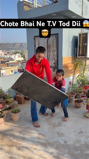 Chote Bhai Ne T.V Tod Dii 😱| #shorts #minivlog #trending #vlog #viral #ytshorts #home #winter