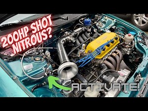 Biggest Nitrous Kit EVER On A Honda Civic D16 SOHC VTEC