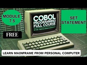 Module 7.5: COBOL SET Statement | COBOL Programming Full Course