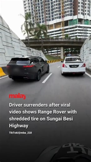 A driver has surrendered to police after a viral video allegedly showed him driving dangerously with a shredded rear tire on the Lebuhraya Sungai Besi, authorities confirmed today. Kuala Lumpur Traffic Investigation and Enforcement Department (JSPT) chief Assistant Commissioner Mohd Zamzuri Mohd Isa said the driver presented himself at the KL Traffic Police station on Jalan Tun H.S. Lee at around 10.30 am. “Initial investigations found that the incident occurred on November 22 at about 8 am, whe