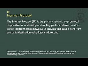 IP - Internet Protocol - Network+