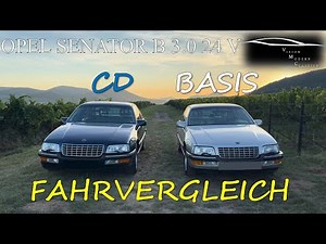Opel Senator 3.0 24v driving comparison | Senator vs. CD, 0-100 km/h, 100-200 km/h, top speed (GP...