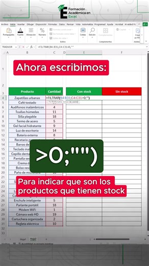 Create an inventory system to track your stock in Excel with just one quick function. 😎📌#exceltips