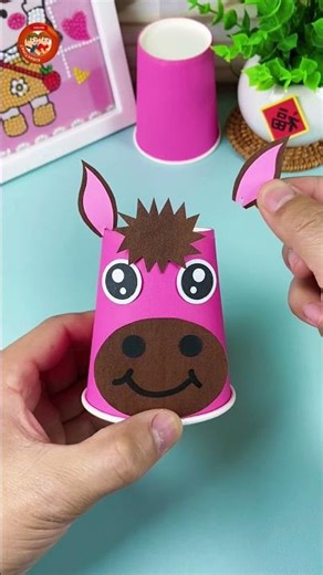 DIY Toy Cow 🐄 | Easy Paper Cup Craft for Kids | Recycle & Create ♻️