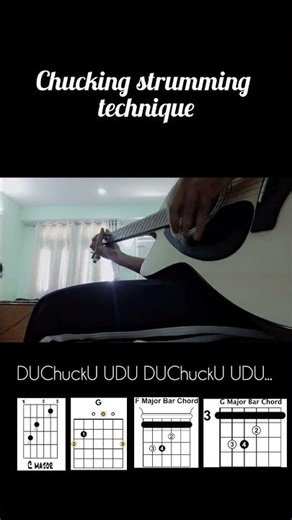 How to play chuck on guitar ? Easy Chucking Technique.