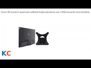 How to Adjust the Height of an HP Monitor – Stand, Lock Release & VESA Tips