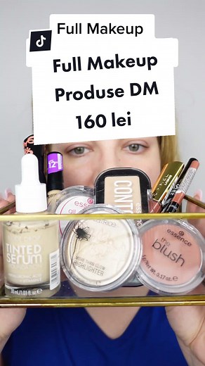 Full Makeup cu produsele mele preferate de la DM 💕 Toate produsele folosite valorează aproximativ 160 lei. Eu zic că a iesit un makeup frumos 😊 #makeup #makeuptutorial #dmmakeup #essencecosmetics #catricecosmetics #catriceromania #makeupromania #misiuneatiktok #foryou #fyp