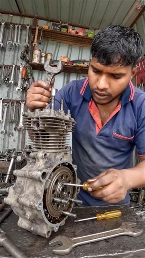 engine fiting #machanical #bikemachanic #trending #bikelover #bikerepair