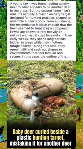 Emotional story - Baby Deer Thinks Plastic Target Is Its Mom 😢🦌 (Heartbreaking Truth)