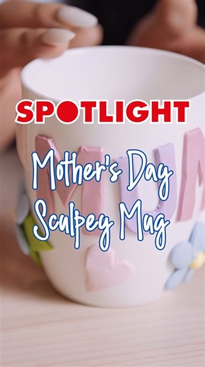 33K views · 22 reactions | Our DIY coffee mug featuring Sculpey is the perfect way to surprise Mum this Mother's Day. Check out the how-to video here: https://bit.ly/3Uja1tc | Spotlight | Facebook