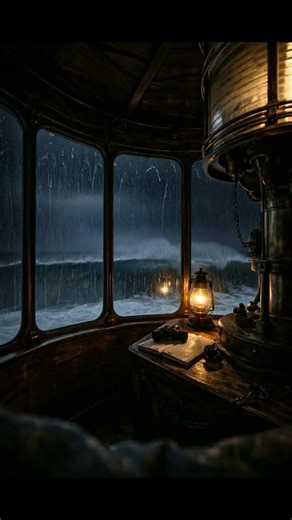 Lighthouse Rain and Ocean Waves Sounds for Sleep, Study and Relaxation