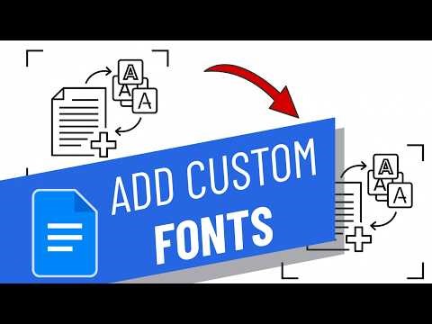 How to add custom fonts in Google Docs